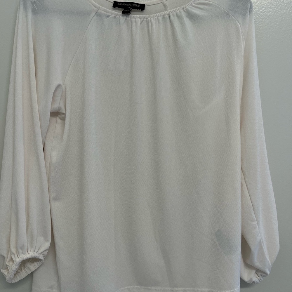 Banana Republic Ivory Blouse XS